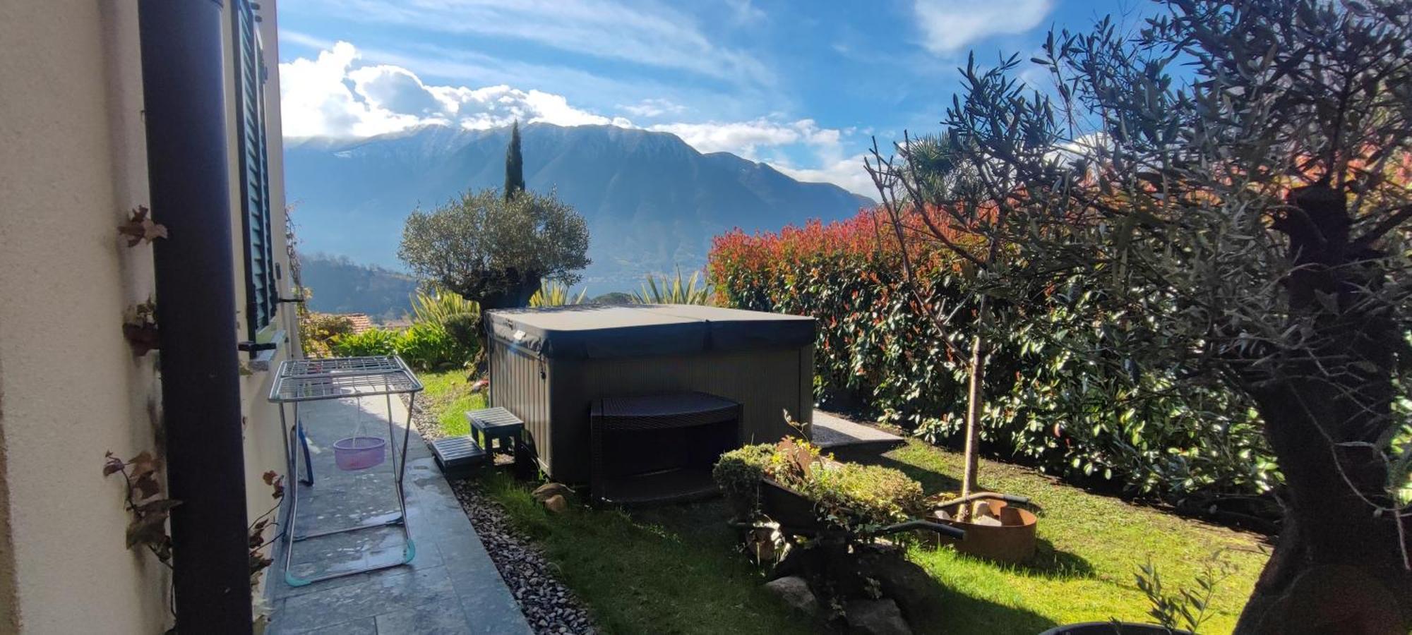 Magic Garden With Jacuzzi-Pool And Luxury Lake Como View Lenno Exterior photo